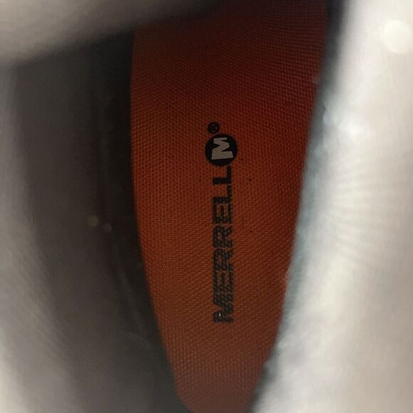 Merrell Mens Size 10 VEGO MIDLeather Waterproof Brown Hiking Lace Up Boot Shoes - Picture 7 of 10